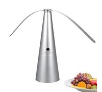 3 Pièces Ventilateur Anti Mouche pour Table,Ventilateur Anti-Mouches Rechargeable USB,Ventilateur De Table Portable Silencieux pour Extérieur Intérieur,Gardant Vos Aliments Propres (1, Silver)