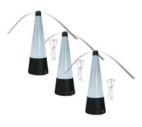 3 Pièces Ventilateurs Anti-Mouches pour Table, Ventilateur De Table Portable Rechargeable par USB avec Lumière LED, Anti-Mouches, Éloignez LesEt Les Insectes De Vos Aliments pour Extérieur