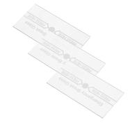 3 Pièces Verre de Remplacement, Panneau 7,10 CM | Verre Renforcé, Étiquetage Anglais Clair, pour Point D’appel Manuel et Couloir Public, Lot