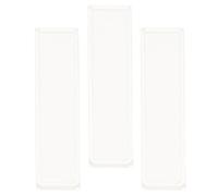 3 Pièces Verre Optique Cuvette de Spectrophotométrie Standard 5mm | Verre Transparent, Compatibilité UV Vis Nir, pour Analyse Spectrale en Laboratoire
