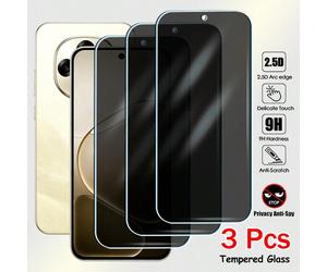 3 pièces Verre trempé de confidentialité compatible avec OPPO Reno A6 Max GT A5 A3 Pro Reno 14 Pro 13 13F 13FS 12F 12FS 11F 11A 9A 8T 8Z 8 7 A20 A40 A80 A18 A38 A58 A56 A57 A59 A78 A79 A98 A17 A36 A76