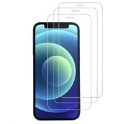 3 Pièces Verre Trempé Pour iPhone 12 Mini Film Ecran Protection écran Protect Vitre Protecteur Ultra Résistant Anti Rayures Sans Bulles Dureté 9H Glass Haut Définition 5,4 Pouces HD Ultra Transparent