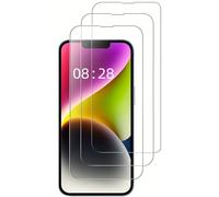 3 Pièces Verre Trempé Pour iPhone 14 iPhone 13 iPhone 13 Pro Film Ecran Protection écran Vitre Protecteur Ultra Résistant Anti Rayures Sans Bulles Dureté 9H Glass 6,1 Pouces HD Ultra Transparent