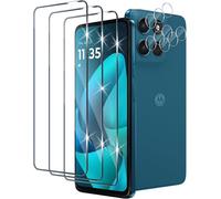 3 Pièces Verre Trempé Pour Motorola Moto G57/G57 Power/G67 Power Avec 3 Pièces Caméra Arrière Protecteur, Dureté 9H Anti Rayures Protection Écran, Ultra Hd Sans Bulles Film Vitre Trempé