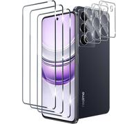 3 Pièces Verre Trempé Pour Realme C73 5g/Realme 14x Avec 3 Pièces Caméra Arrière Protecteur, Outil D'installation Facile, Dureté 9h Film Protection Écran En Sans Bulles, Ultra Hd Vitre Trempé