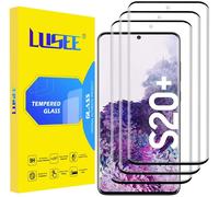 3 Pièces Verre Trempé Samsung Galaxy S20 Plus Film Protection écran 3D Courbé 9H Verre Dur Couverture complète Anti Rayure 2.5D Film de Protecteur d'Ecran Galaxy S20 Plus Noir