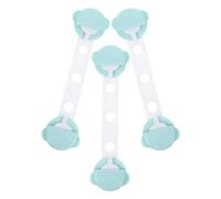 3 Pièces Verrou de Sécurité Garçon et Filles Rallongé | Éléphant Vert Clair, Plastique Souple, Usage Maison, pour Réfrigérateurs et Tiroirs, Protection Simple