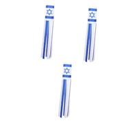 3 Pièces Vertical Israël Bannière Décorative de Jardin pour Nationale Décoration Extérieure