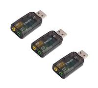 3 pièces Virtual 5.1 Channel Sound Trajectory Without Driver Sound Card for CM108 USB2.0 3D Sound Card