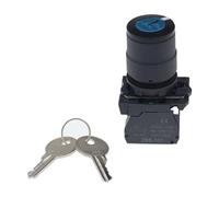 3 pièces Xb5-AG21 Xb5-AG33; Bouton sélecteur de fichier à deux touches, bouton de sélection, interrupteur, trou ouvert 22mm, Zbe-10(2 gears,1NO)