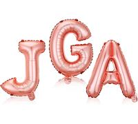3 Pièces Xxl Evjf Ballon Jga,32 Pouces Rose Or Lettre Ballon Bachelorette Fête Femmes Décoration Pour Femmes,Bride To Be Decoration Ballons,Enterrement De Vie De Jeune Fille Ballon Décoration