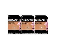 3 piles Duracell 376/377 SR626 SR626SW avec oxyde d'argent (3 ampoules de 1 batterie)