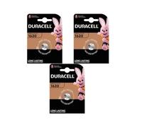 3 piles Duracell CR1620 -