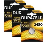 3 piles Duracell CR2450 3V Lithium pile à pile 2450 DL2450 K2450L