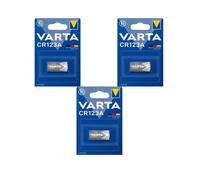 3 piles Varta CR 123A LITHIUM -