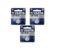 3 piles Varta CR1616