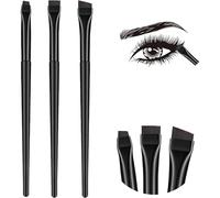 3 Pinceaux Eyeliner - Pinceau professionnel plat et fin pour sourcils