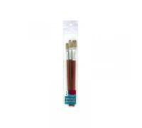 3 Pinceaux Plats N°5 N°10 N°14 Pour Raccords Nespoli