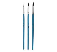 Pébéo Pinceaux ronds aquarelle imitation petit-gris – Lot de 3 (N°4, N°8, N°12)