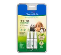 3 Pipettes Insectifuges Lapins, Furets et Cobayes. - animallparadise
