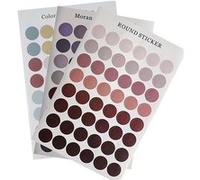 3 planches de gomettes adhésives rondes multicolores [Novago] G