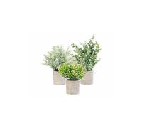 Carlo Milano 3 plantes artificielles en pots 21 / 23 / 26 cm