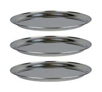 3 plateaux de fruits de mer en inox Ø 36 cm Chevalier diffusion