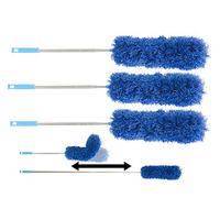 3 plumeaux malléables en microfibre avec manche télescopique XXL 280 cm [Sichler Haushaltsgeräte]