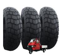 3 Pneumatici UNION 100/90-10 Piaggio Ape 50 Tassellata 8PR TL Tubeless