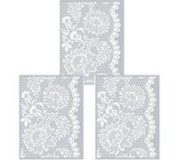 3 pochoirs pâte polymère dentelle 11,4 x 15,3 cm Multicolore