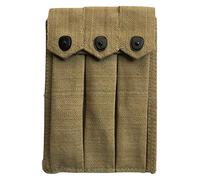 3 Pocket Cell Canvas Pouch U.S Army USGI WWII War Equine Militaria