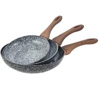 3 poêles à frire en granit bois de granit Kinghof KH-1030
