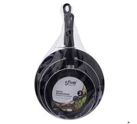 3 poêles aluminium 20/24/28cm - 5 five simply smart