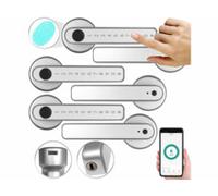 3 poignées de porte connectées TSZ-800 - coloris argenté [VisorTech]