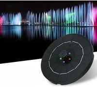 3.pompe de fontaine solaire 8W Outdoor LED Circle Solar Power Floating Pannel avec des lumières colorées pour la décoration de jardin Pond Aquarium - 2200MA Batterie