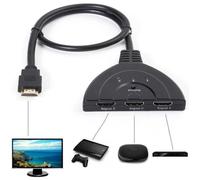 3-Port HDMI 1080P AUTO commutateur switch pour TVHD DVD NN2