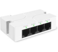 3 Port Poe Extender, Poe Repeater 100 Mètres (328 Ft) Extender Ieee802.3Af/Af Compatible, 1 Sur 3 Out Poe Adaptateur Pour Poe Camera/Poe Dispositif, 10/100Mbps Rj45, Plug And Play (Poe5005)[Z4787]