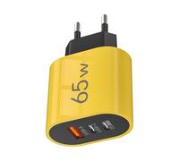 3-Port USB Wall Charger - QC3.0 Fast Charging Plug Adapter | Safe Power Brick for Travel, Home, Office, Bedroom, Living Room, Apartment, Business Trip, Hotel, Dorm, Indoor and Outdoor Device Charging