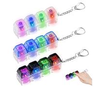 3 Porte lavier Anti Stress Clavier Keyboard Fidget avec LumièRe LED, éLéGant Et Anti-Stress, LéGer Et Portable, Facile à Utiliser, Convient Au Travail, Aux éTudes Et Aux Voyages