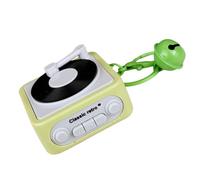 3 porte-clés boîte à musique vintage phonographe mini enregistrable pendentifs boîte à musique
