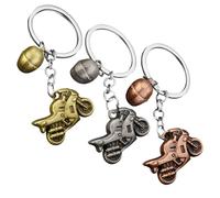 3 Porte-Clés De Casque De Moto Rétro, Cadeaux pour Les Passionnés De Moto, Pendentifs en Métal Créatifs, Cadeaux d'anniversaire, Pendentifs Décoratifs.