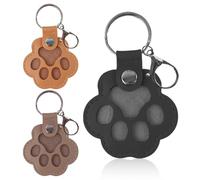 3 Porte-clés de rangement en fourrure de chien, porte-clés mignon en cuir en forme de patte de chien,for Bag Purse Paw Charm Keep Their Memory Close, Always