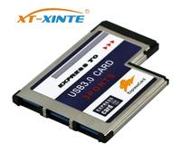 3 Ports cachés à l'intérieur USB 3.0 à Expresscard 54mm USB3.0 adaptateur convertisseur pour PCMCIA Express carte ordinateur portable ordinateur portable