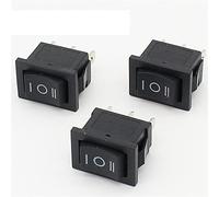 3 Position Rocker Switch 3 Pins On Off On Snap Switch 5pcs