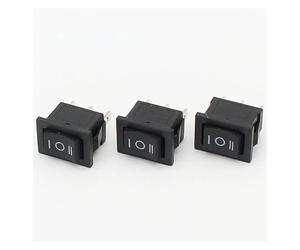 3 position rocker switch 3 pins on off on snap switch 5pcs NWPNLXEA