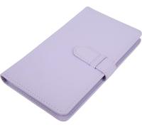 3 pouces 108 sacs album photo Cuir synthétique mini pour les cartes de cinéma cartes de visite Iris Purple