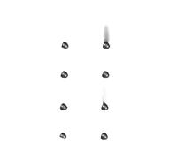 3 pouces 3 hélice 2 à 4 paires d'accessoires de polycarbonate compatibles avec les drones de course FPV similaires à Avata 2(4pairs Grey)