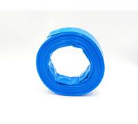 3 pouces | 76 mm - 10 mètres - Tuyau plat en PVC - Tuyau de chantier - Tuyau industriel - Bleu