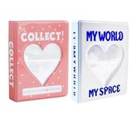 3 Pouces Kpop Photocard Binder 2pcs Mignon Kpop Photocard Holder Livre Mini Photo Kpop Album, Creux Kpop Classeur Collector Book 64 Poches