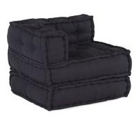 3 poufs modulaires en tissu anthracite G